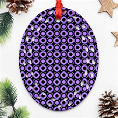 Mazipoodles Purple Donuts Polka Dot  Ornament (oval Filigree)