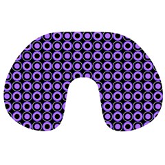 Mazipoodles Purple Donuts Polka Dot  Travel Neck Pillow by Mazipoodles