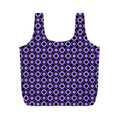 Mazipoodles Purple Donuts Polka Dot  Full Print Recycle Bag (m) by Mazipoodles