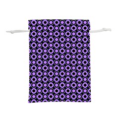 Mazipoodles Purple Donuts Polka Dot  Lightweight Drawstring Pouch (l) by Mazipoodles