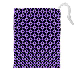 Mazipoodles Purple Donuts Polka Dot  Drawstring Pouch (5xl) by Mazipoodles