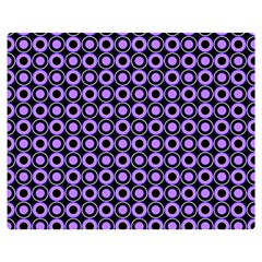 Mazipoodles Purple Donuts Polka Dot  Premium Plush Fleece Blanket (medium) by Mazipoodles