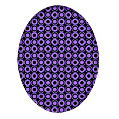 Mazipoodles Purple Donuts Polka Dot  Oval Glass Fridge Magnet (4 Pack) by Mazipoodles