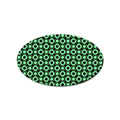 Mazipoodles Green Donuts Polka Dot Sticker (oval) by Mazipoodles