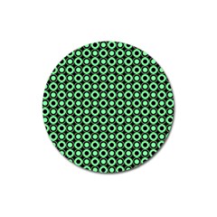 Mazipoodles Green Donuts Polka Dot Magnet 3  (round) by Mazipoodles