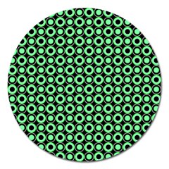 Mazipoodles Green Donuts Polka Dot Magnet 5  (round) by Mazipoodles