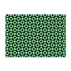 Mazipoodles Green Donuts Polka Dot Sticker A4 (100 Pack) by Mazipoodles