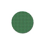 Mazipoodles Green Donuts Polka Dot Golf Ball Marker Front