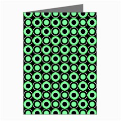 Mazipoodles Green Donuts Polka Dot Greeting Cards (pkg Of 8)