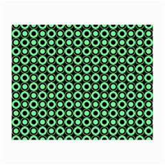 Mazipoodles Green Donuts Polka Dot Small Glasses Cloth by Mazipoodles