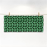 Mazipoodles Green Donuts Polka Dot Hand Towel Front