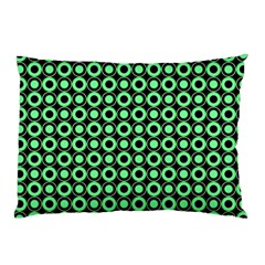 Mazipoodles Green Donuts Polka Dot Pillow Case by Mazipoodles