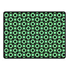 Mazipoodles Green Donuts Polka Dot Fleece Blanket (small) by Mazipoodles