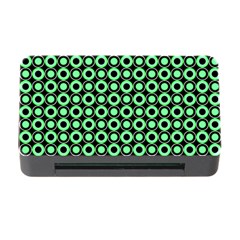 Mazipoodles Green Donuts Polka Dot Memory Card Reader With Cf by Mazipoodles