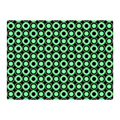 Mazipoodles Green Donuts Polka Dot Two Sides Premium Plush Fleece Blanket (mini) by Mazipoodles