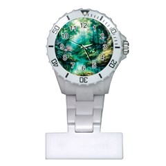 River Stream Flower Nature Plastic Nurses Watch by Ravend