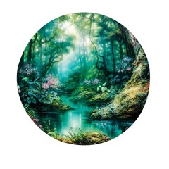 River Stream Flower Nature Mini Round Pill Box (pack Of 3) by Ravend