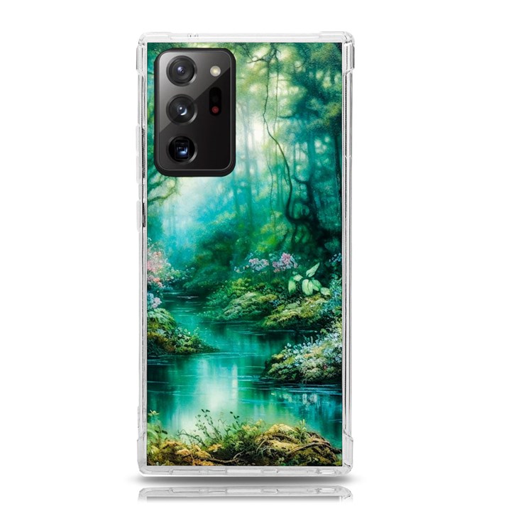 River Stream Flower Nature Samsung Galaxy Note 20 Ultra TPU UV Case