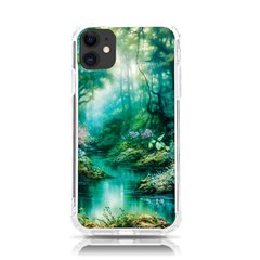 River Stream Flower Nature Iphone 11 Tpu Uv Print Case by Ravend