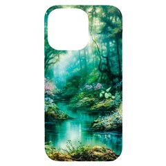 River Stream Flower Nature Iphone 14 Pro Max Black Uv Print Case