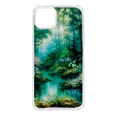 River Stream Flower Nature Iphone 14 Plus Tpu Uv Print Case by Ravend