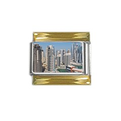 Building Sea Architecture Marina Gold Trim Italian Charm (9mm) by Ravend