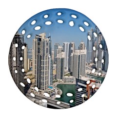 Building Sea Architecture Marina Round Filigree Ornament (two Sides) by Ravend