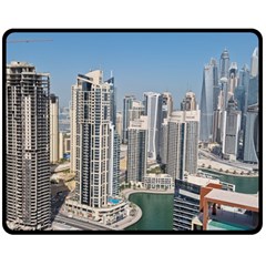 Building Sea Architecture Marina Two Sides Fleece Blanket (medium) by Ravend