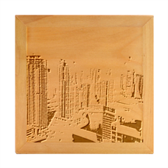 Building Sea Architecture Marina Wood Photo Frame Cube by Ravend