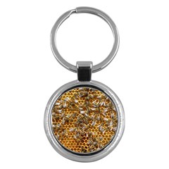 Honey Bee Bees Insect Key Chain (round) by Ravend