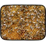 Honey Bee Bees Insect Fleece Blanket (Mini) 35 x27  Blanket