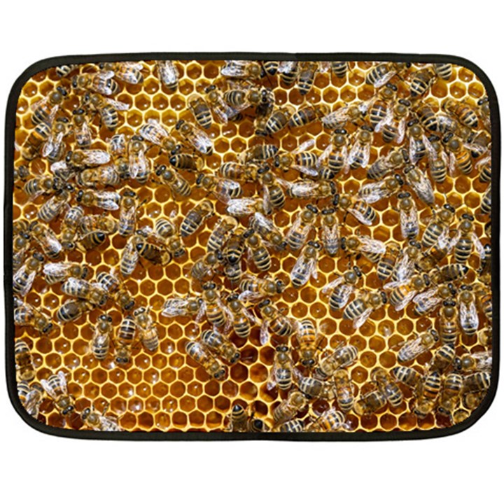 Honey Bee Bees Insect Fleece Blanket (Mini)