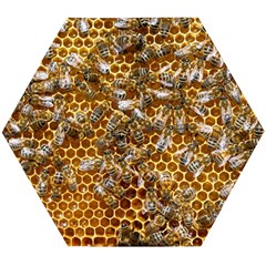 Honey Bee Bees Insect Wooden Puzzle Hexagon by Ravend