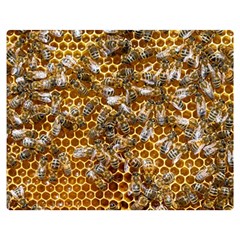 Honey Bee Bees Insect Premium Plush Fleece Blanket (medium) by Ravend