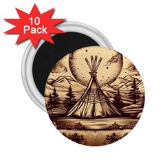 Nation Indian Native Indigenous 2 25  Magnets (10 Pack)  by Ravend