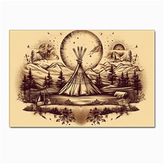 Nation Indian Native Indigenous Postcard 4 x 6  (pkg Of 10) by Ravend