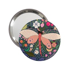 Bug Nature Flower Dragonfly 2 25  Handbag Mirrors