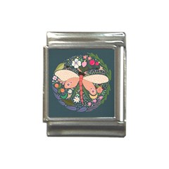 Bug Nature Flower Dragonfly Italian Charm (13mm) by Ravend