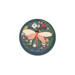 Bug Nature Flower Dragonfly Golf Ball Marker by Ravend