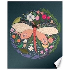 Bug Nature Flower Dragonfly Canvas 16  X 20  by Ravend