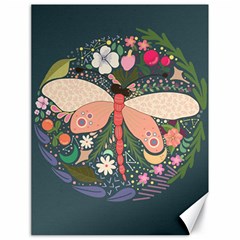 Bug Nature Flower Dragonfly Canvas 18  X 24  by Ravend