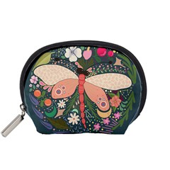 Bug Nature Flower Dragonfly Accessory Pouch (small)