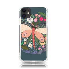 Bug Nature Flower Dragonfly Iphone 11 Tpu Uv Print Case by Ravend