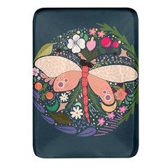 Bug Nature Flower Dragonfly Rectangular Glass Fridge Magnet (4 Pack)