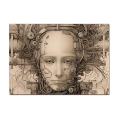 Cyborg Robot Future Drawing Poster Sticker A4 (10 Pack) by Ravend