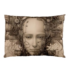 Cyborg Robot Future Drawing Poster Pillow Case