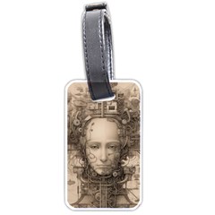 Cyborg Robot Future Drawing Poster Luggage Tag (one Side)