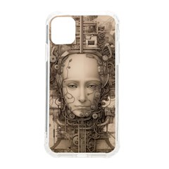 Cyborg Robot Future Drawing Poster Iphone 11 Tpu Uv Print Case by Ravend