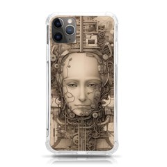 Cyborg Robot Future Drawing Poster Iphone 11 Pro Max 6 5 Inch Tpu Uv Print Case by Ravend