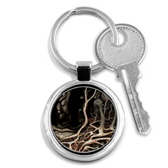 Tree Nature Landscape Forest Key Chain (round) by Ravend